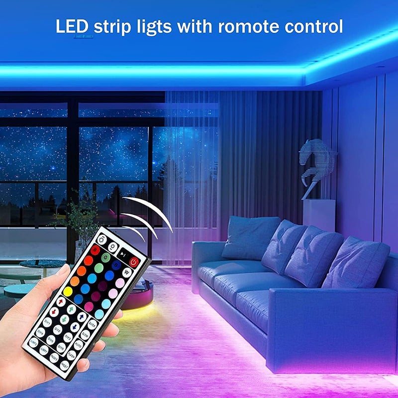 Keepsmile 32.8ft Strip Lights Smart App Music Sync Color Changing RGB Bluetooth LED Strips with Remote Led Lights for Bedroom Home Decoration - Image 5